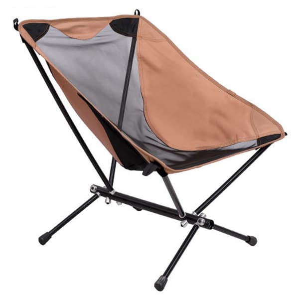 Bärbar Ergonomisk Utomhus Fällstol för Camping Vandring Strand Resa Picknick Sandfärg