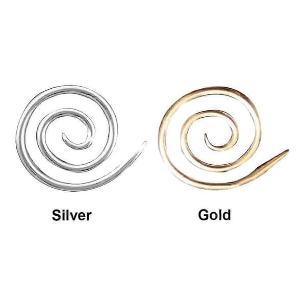st tilbehør buede håndlavede værktøjer spiralkabel strikkepinde garn syning Silver