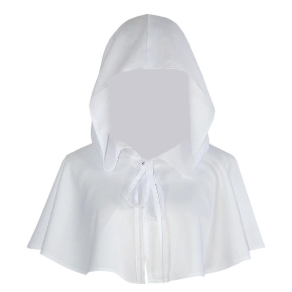 Halloween Cos Costume Death Cloak Medieval hettekappe Cospiay Costume White