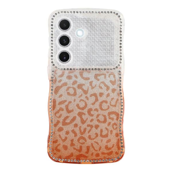 Mobilskal för Samsung Galaxy S26 TPU med strass – Gradient Brun