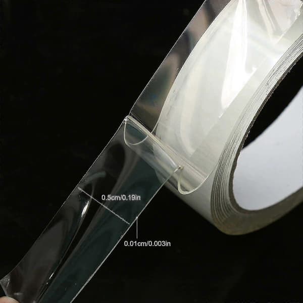 Uppgradera Nano Tape Bubble Kit, Dubbelhäftande tejp Plastbubbeltejp, Elastisk tejp 0.01cm*0.5cm*300cm