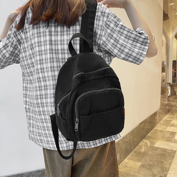 Piger skoletasker New Fashion College Student Rygsæk Vintage Kvinder Lille Rygsæk Lærred Kvinde Laptop Tasker Dame Rugsække Purple