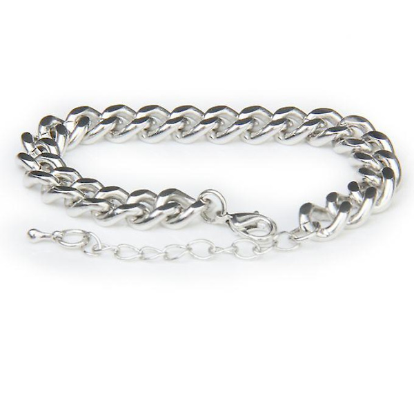 Metall Chunky Link Curb Chain Charm Cuff Armband Armband Armband