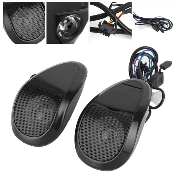 Motorcykel Bluetooth-højttaler med MP3-afspiller og lys