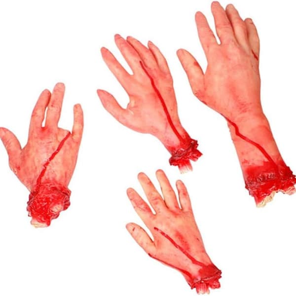 Paket Halloween Dekor Latex Kroppsdelar Skräck Realistisk Simulering Hallowe