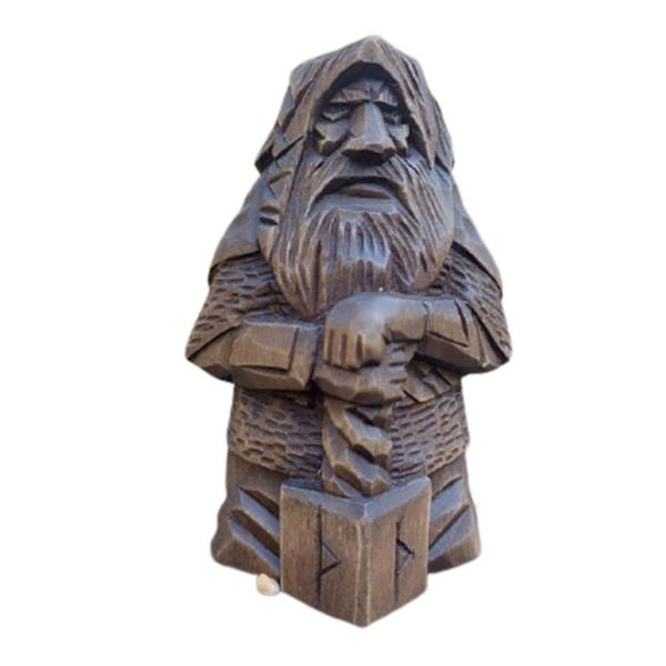 Odin Thortyr Nordisk hednisk staty Retro Resin Hantverk Personlig skrivbordsprydnad A