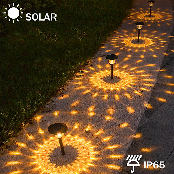 1/2/4/6 st Solar Utomhusbelysning Trädgård Dekorativ Gräsmatta Ljus Vattentät Summar Innergård Path Landskap Solar Trädgård Gräsmatta Ljus Multicolor 8PCS