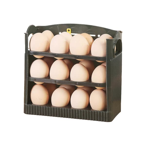 【BQ】Eggbeholder med stor kapasitet – 24 egg med skyveskuffer Green
