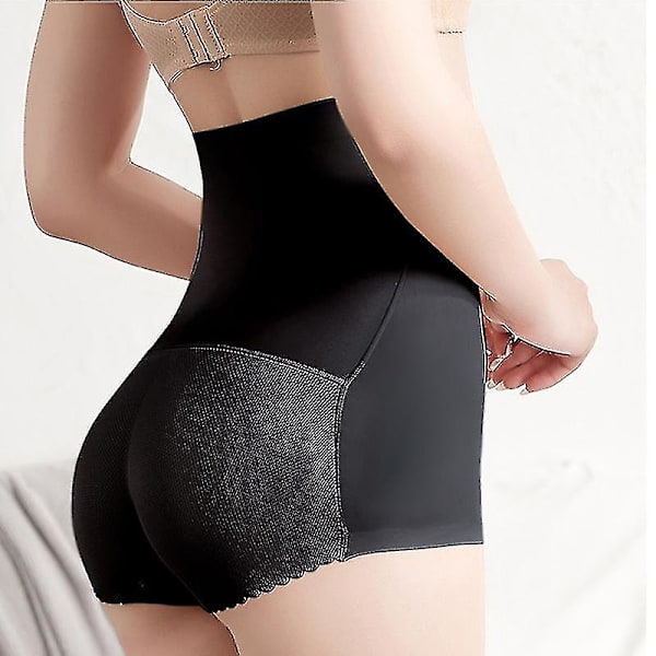 Sömlösa höft vadderade trosor Andas rövlyft vadderade trosor Hip Enhancer för kvinnor Nyhet Black XL