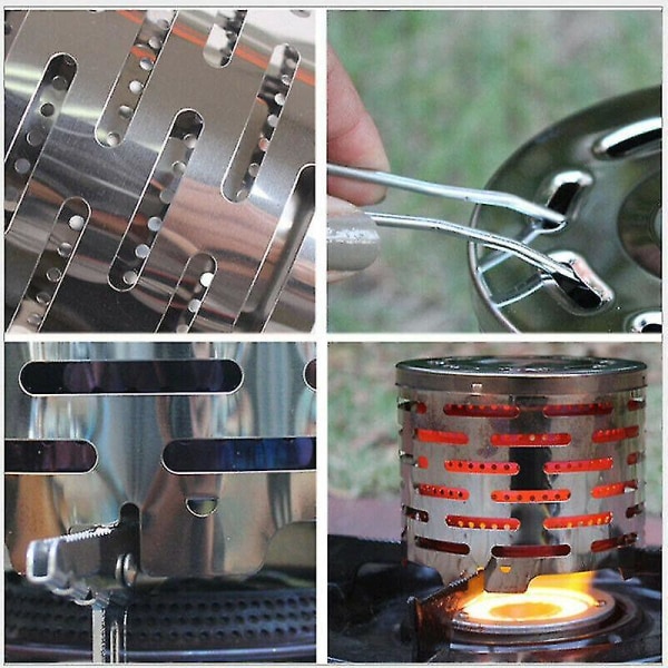 Portable Heater Cover Warmer Mini Tent Heating Stove Outdoor Camping Supply