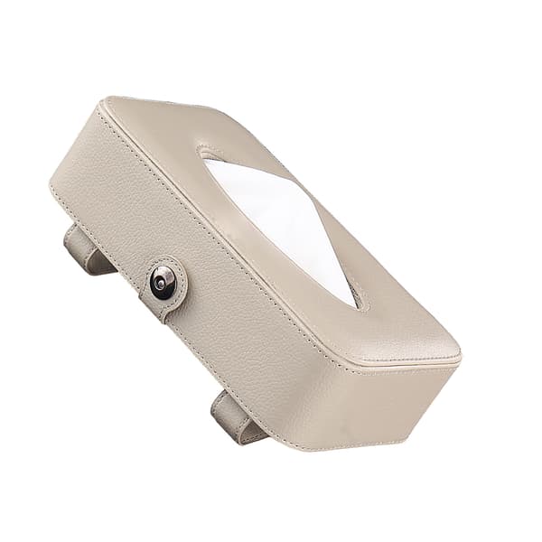 Car Tissue Box i konstläder - Beige