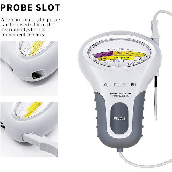 Vedenlaadun PH-testeri CL2 digitaalinen klooritesteri PH-mittari, 1kpl -