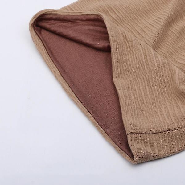 Casual Beanie Oversized Slouchy med andningsbar ull Klassisk vågmönsterdesign för födelsedag Jul Thanksgiving Day Present Gray