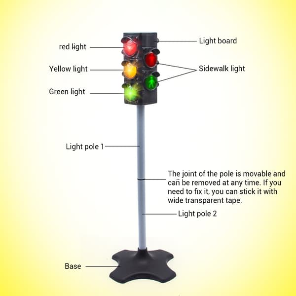 LED Trafikskylt Simulering Pedagogiska Leksaker Tidig Barndom Trafiksäkerhet