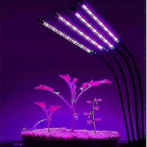 Vækstlampe / Plantebelysning med 4 fleksible LED-lysrør