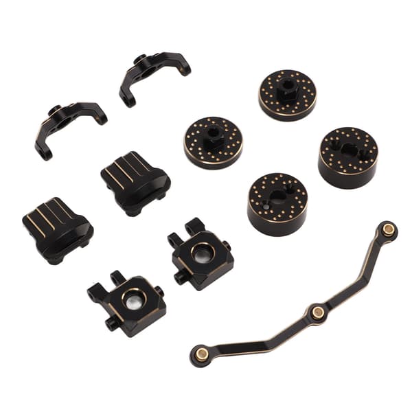 RC Styresæt Link Stang Knokkel C Blok Forreste Bageste Differentialedæksel til Traxxas 1/18 RC Bil
