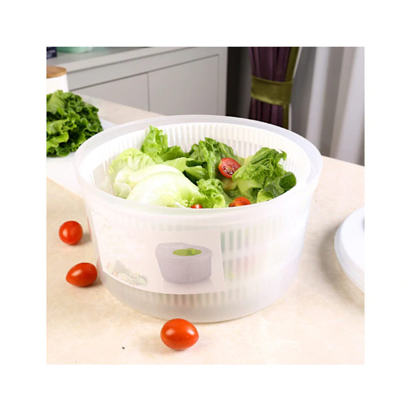 Sallad Spinner Bladtork Sallad Grönsaker Drainer Dehydrator Köksredskap-Grön