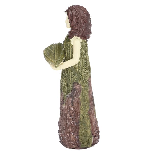 Fe-gudinde Harpiks Fuglefoder Udendørs Havestatue