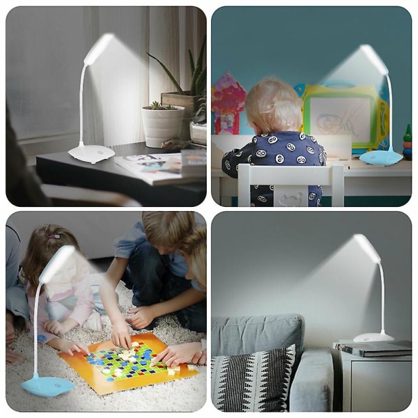 Bordslampa Uppladdningsbar Led Tube Ögonskyddslampa Study Room Study Reading Bordslampa A-white-By USB