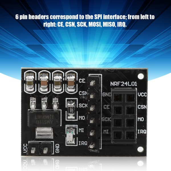 10 st 3,3V 8-Pin NRF24L01+ Trådlös Modul Pinboard Socket Adapter Modulkort