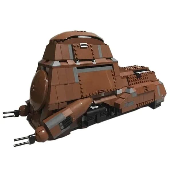 【BQ】1338 stk MTT Containerized Battle Droids Troppetransportør Handelsføderation MTT MOC Byggeklodser Model DIY Murstenslegetøj 05069CJY WHITE