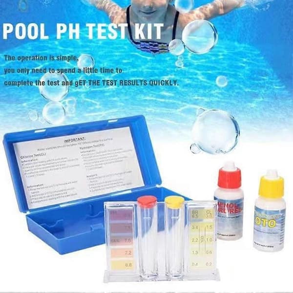【BQ】PH Klor Vand Test Kit Tester Hydrotool Test Kit Swimmingpool Vand Alkalinitet Test Hydroponics