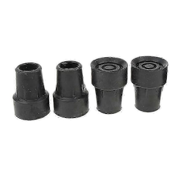 16 mm gummispidser til vandrestave med dækgreb passer til 4-delte stave 16mm