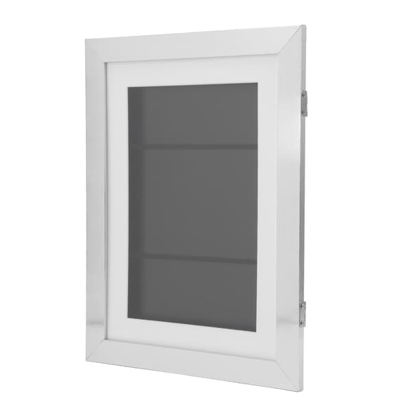 Konstramar för barn DIY Konstverk Bildram Frontöppning Barn Ritning Display Silver