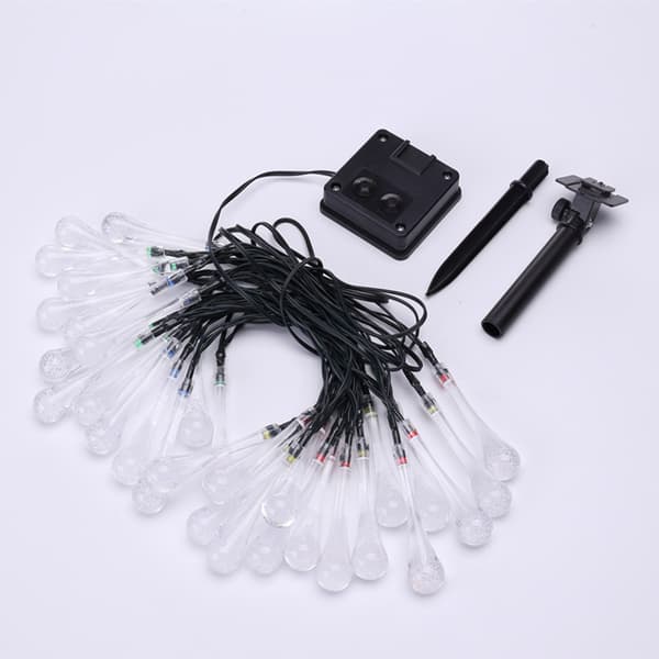 LED Solar Fairy Light 8 arbeidsmoduser 7m utendørs solcellelyslenke
