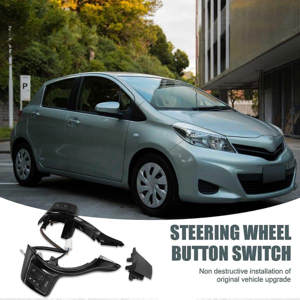 【BQ】Bil Multifunktionsrat Cruise Control Knapper Kontakt til Vitz Yaris Verso-S 2012-2017