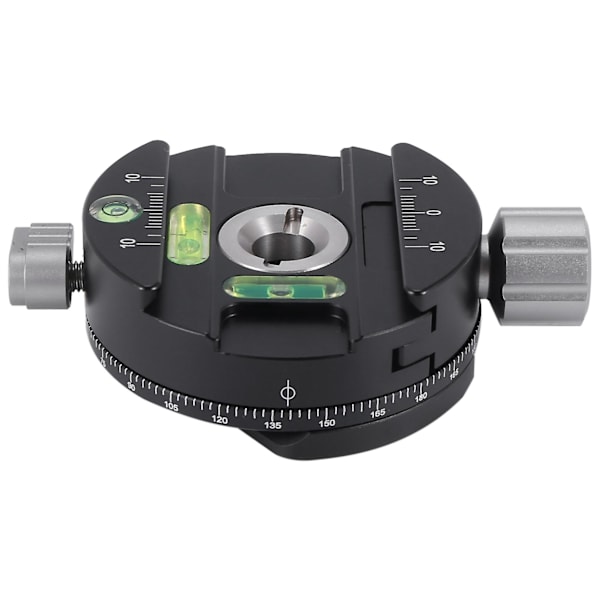 Panoramisk panoreringshuvudklämma Snabbkopplingsplatta för stativ Dslr-kamera black