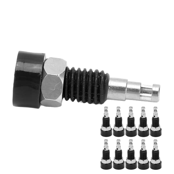 10 stk. 2 mm Banan Hun Jack Socket Connector Adapter Panel Mini Bindingsstolpe til Elektronisk Instrument Sort
