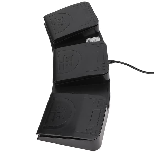 USB Fodpedal Triple Taster MIDI Controller Mekanisk Kontakt Programmerbart Computertastatur til Spil