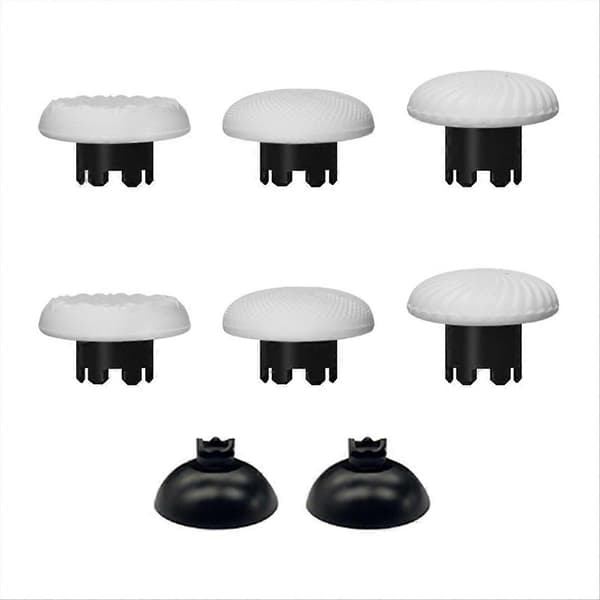10-i-1 joystick-sæt til PS5 Edge Dualsense-controller, udskiftelige tommelfingre, joystickgreb og 4 Black