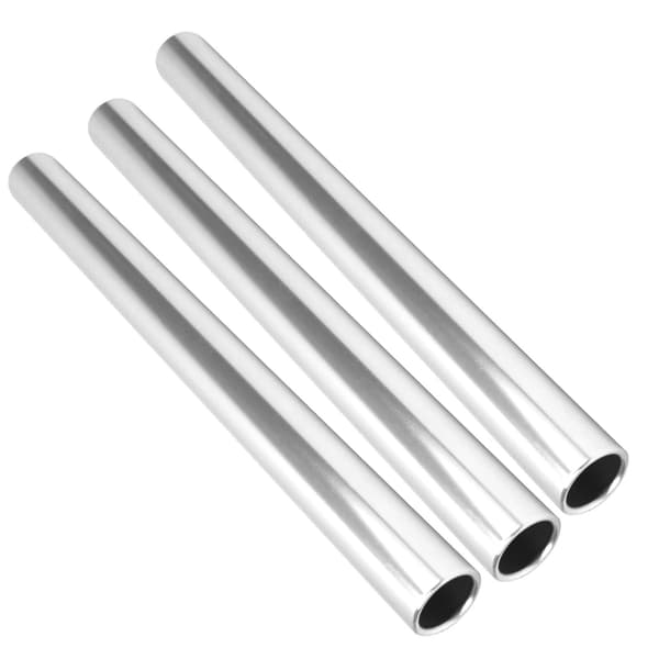 3 stk. sølv aluminiumslegering stafetpind til atletikløb