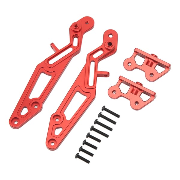 Bagvingemontering i aluminiumslegering til ARRMA 1/7 1/8 RC-biler rød