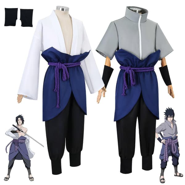 【BQ】Cosplay Kostume Sasuke Uchiha Komplet Sæt Polyester Materiale Anime Rollespilsdragt til Konventionsfest B B S