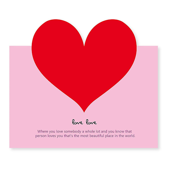 2 stk Christmas Love Wish Cards Højkvalitets julekort formidler din kærlighed til nogen 2