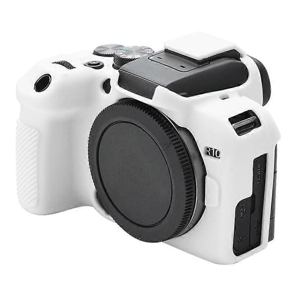 【BQ】För Canon EOS R10 Mjukt skyddsfodral i silikon White