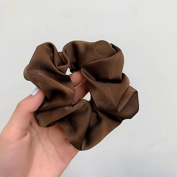 Uusin korealainen nainen iso elegantti silkkikuminauha hiusnauha yksivärinen hiussolmiot naisten poninhäntä hiustarvikkeet Style 2