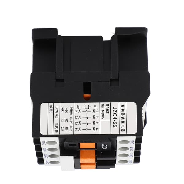 2-polig AC-kontaktor 3-fas 2NO 2NC Elektrisk kraftdistributionsrelä 220V