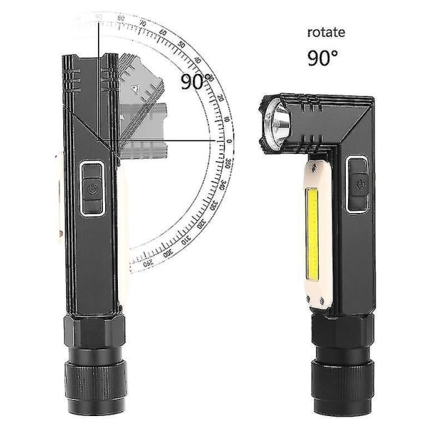 Hhcx-xanes 3189b Xpg+cob Led hvidt lys+rødt hvidt 5 modes usb genopladelig arbejdslygte udendørs camping Eme