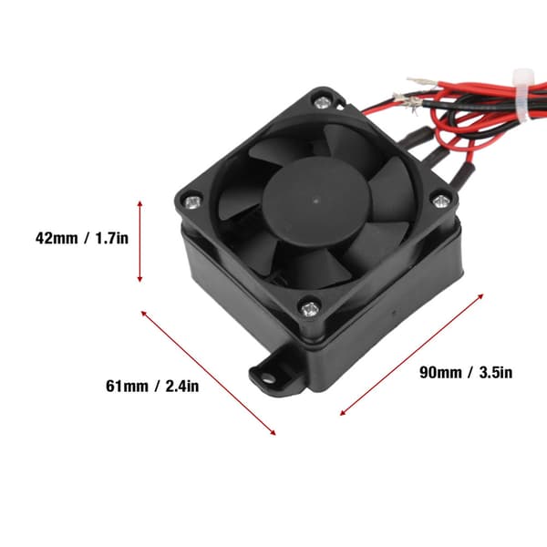 110V Mini Luftvarme Konstant Temperaturisolasjon PTC Termistorvarmer Med Vifte (24V/350W)