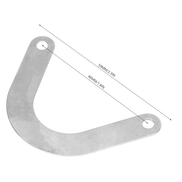 5 stk. ventilplade U-formet metal luftkompressor tilbehør 59 mm bred