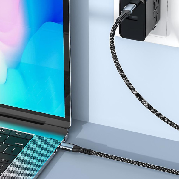Power Snabbladdning Datakabel Flätad snabböverföringskabel 100wpd 2m 2m