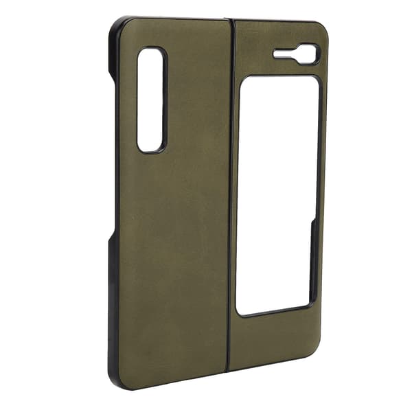 Mobiltelefonfodral Stötsäkert Telefon Läderfodral Skal för Samsung Galaxy Z Fold 1 / W20 Grön