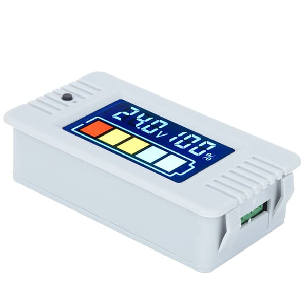 LCD Digital Voltmeter Strømtester 0 100V Batterikapacitetsindikator Måler