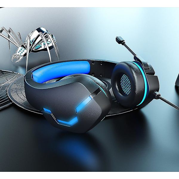 J10 Headset Kablet Headset Trådstyret Lysende E-sport Mobilspil Headset Computertilbehør