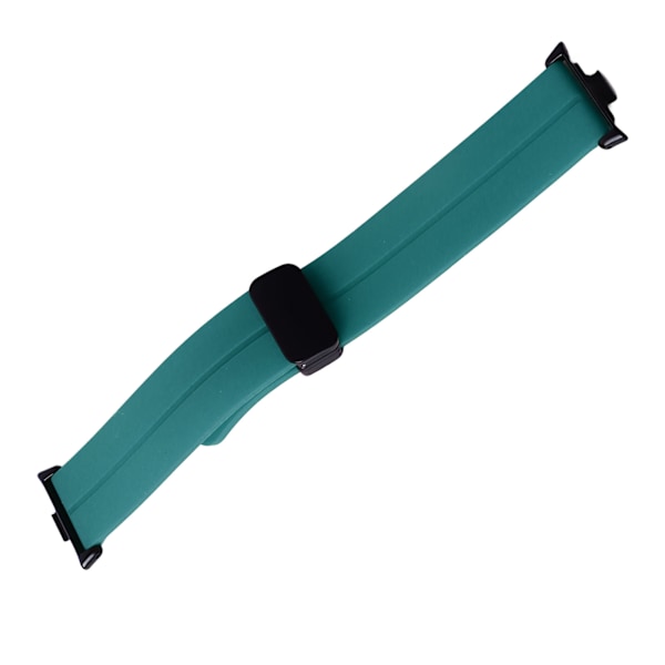 Silikon Magnetisk Foldbar Fleksibel Vandafvisende Urrem til Mi Band 8 Pro - Hærgrøn