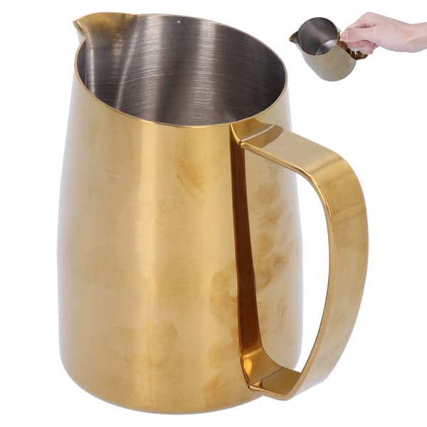 450 ml Mælkeskummer i rustfrit stål Latte Art Kande Guld Kaffetilbehør